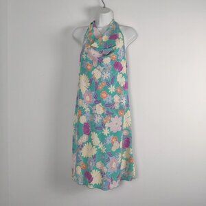Jessica Simpson Women's Floral Halter Mini Midi Dress - Size XL NEW